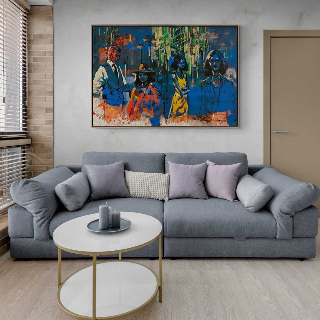 Gizemli İzler Yağlı Boya Tablosu