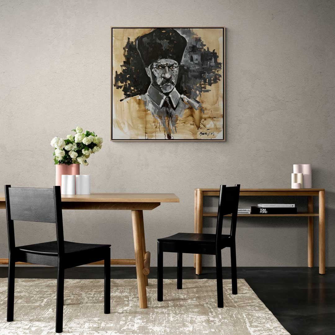 Kalpaklı Yağlı Boya Tablosu