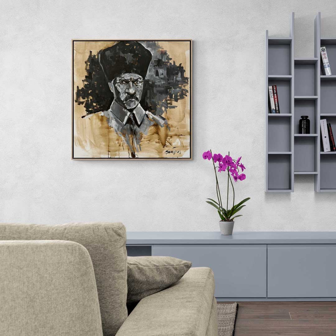 Kalpaklı Yağlı Boya Tablosu