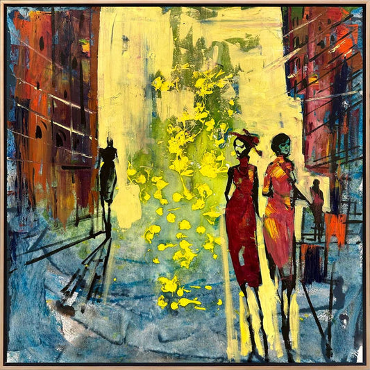 Renkli Karmaşa Yağlı Boya Tablosu