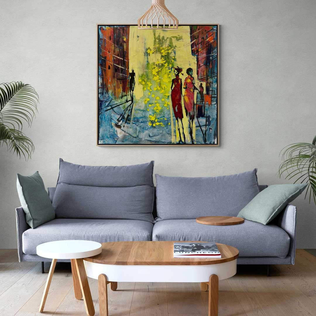 Renkli Karmaşa Yağlı Boya Tablosu