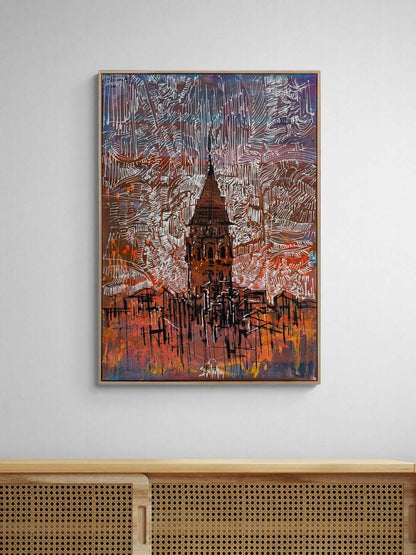 Galata’nın İzleri Yağlı Boya Tablosu