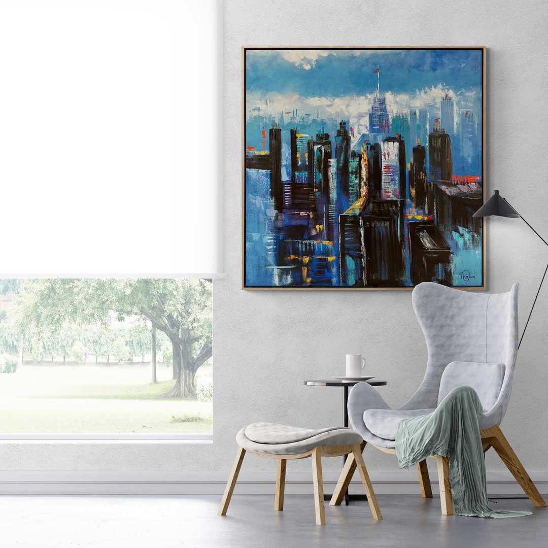 Finans Merkezi Yağlı Boya Tablosu