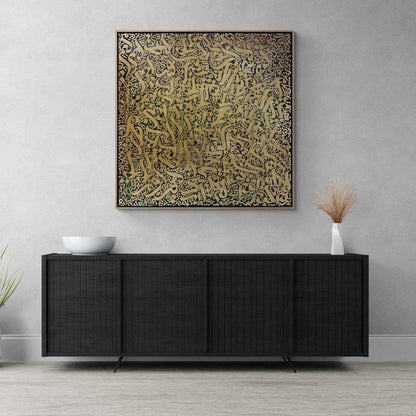 Meşk İmgelemi Yağlı Boya Tablosu