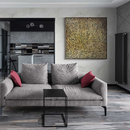 Meşk İmgelemi Yağlı Boya Tablosu