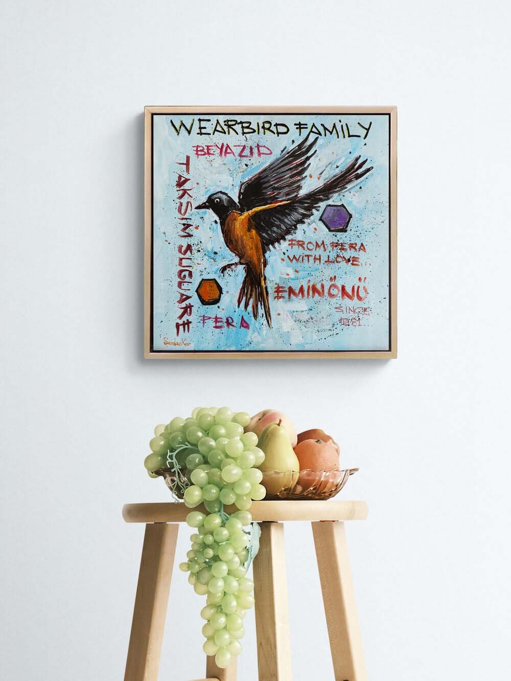 Taksim’in Kuşu Yağlı Boya Tablosu