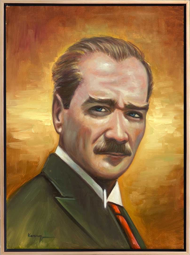 Önderin İzinde Yağlı Boya Tablosu