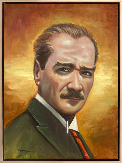 Önderin İzinde Yağlı Boya Tablosu