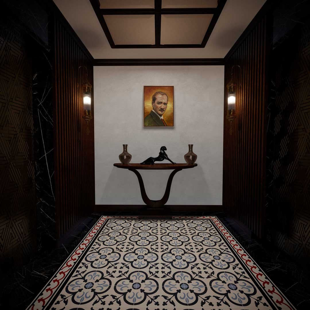 Önderin İzinde Yağlı Boya Tablosu