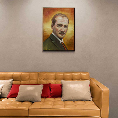 Önderin İzinde Yağlı Boya Tablosu