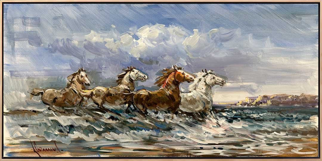 Deniz Aşıkları Yağlı Boya Tablosu