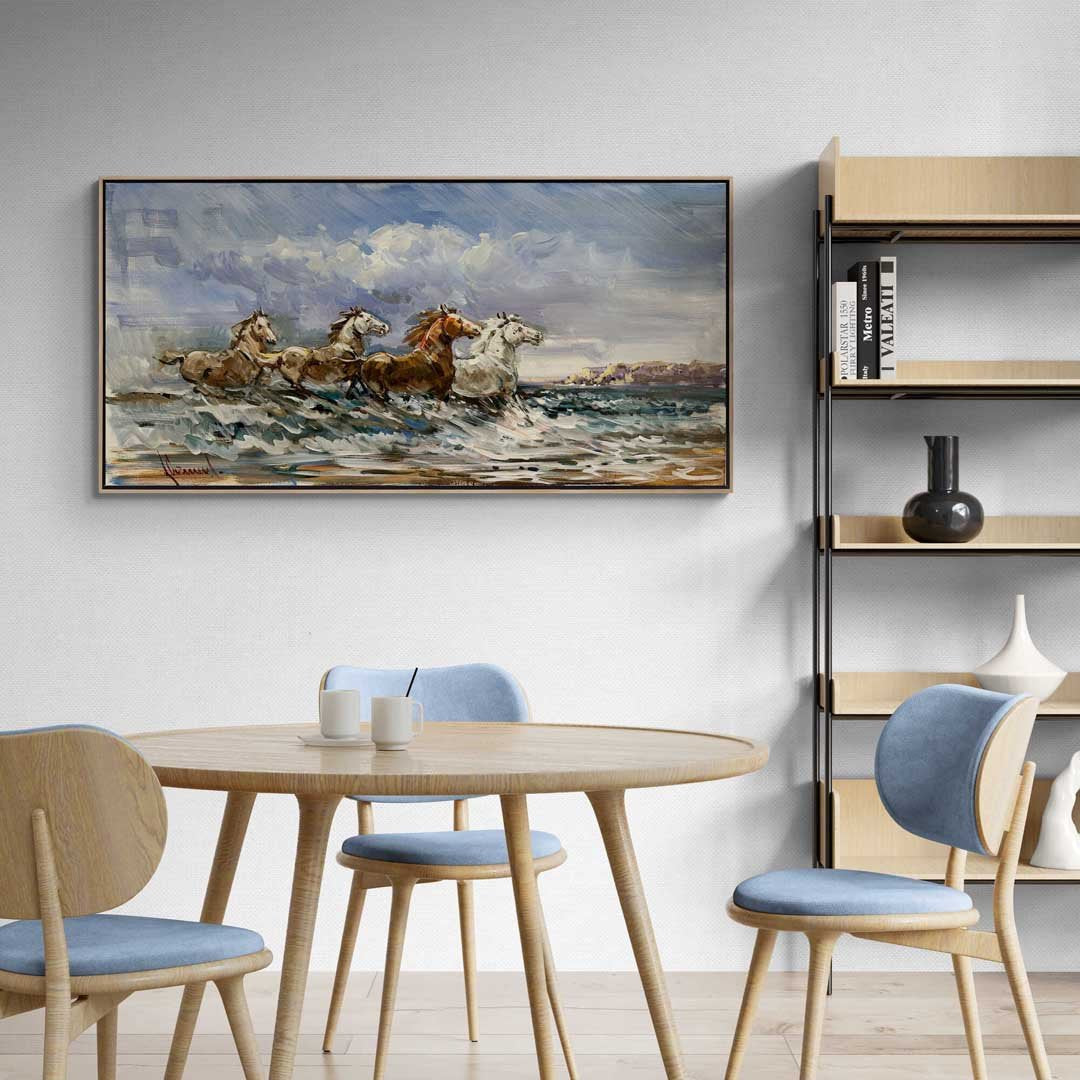 Deniz Aşıkları Yağlı Boya Tablosu