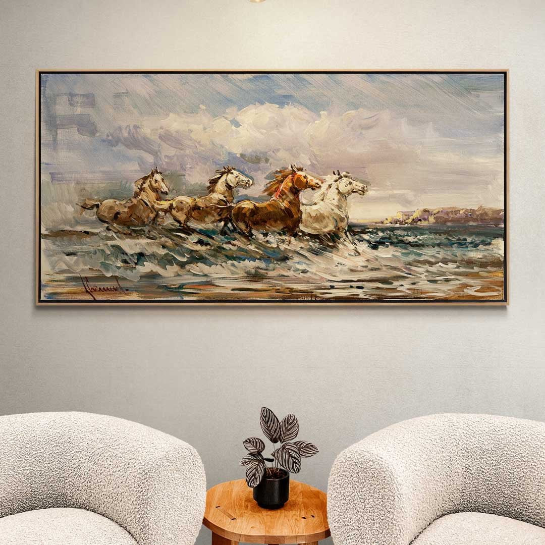 Deniz Aşıkları Yağlı Boya Tablosu