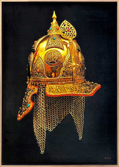 Tılsımlı Miğfer Siparişe Özel Yağlı Boya Tablo