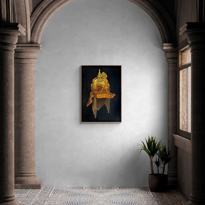 Tılsımlı Miğfer Siparişe Özel Yağlı Boya Tablo