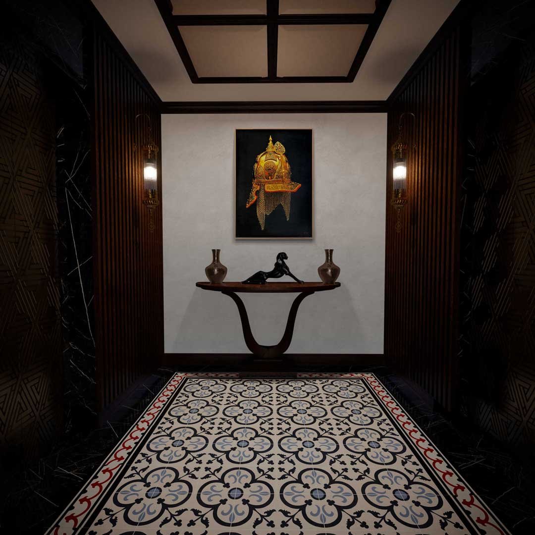 Tılsımlı Miğfer Siparişe Özel Yağlı Boya Tablo