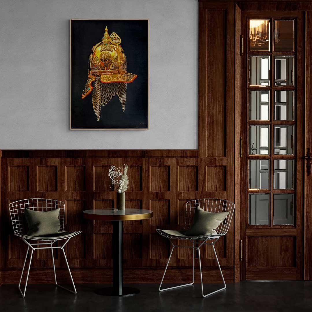 Tılsımlı Miğfer Siparişe Özel Yağlı Boya Tablo