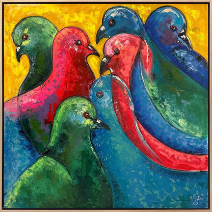 Yankılanan Renkler Yağlı Boya Tablosu