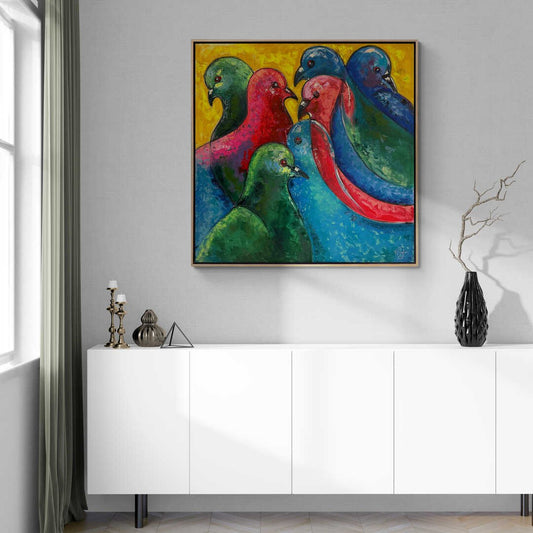 Yankılanan Renkler Yağlı Boya Tablosu