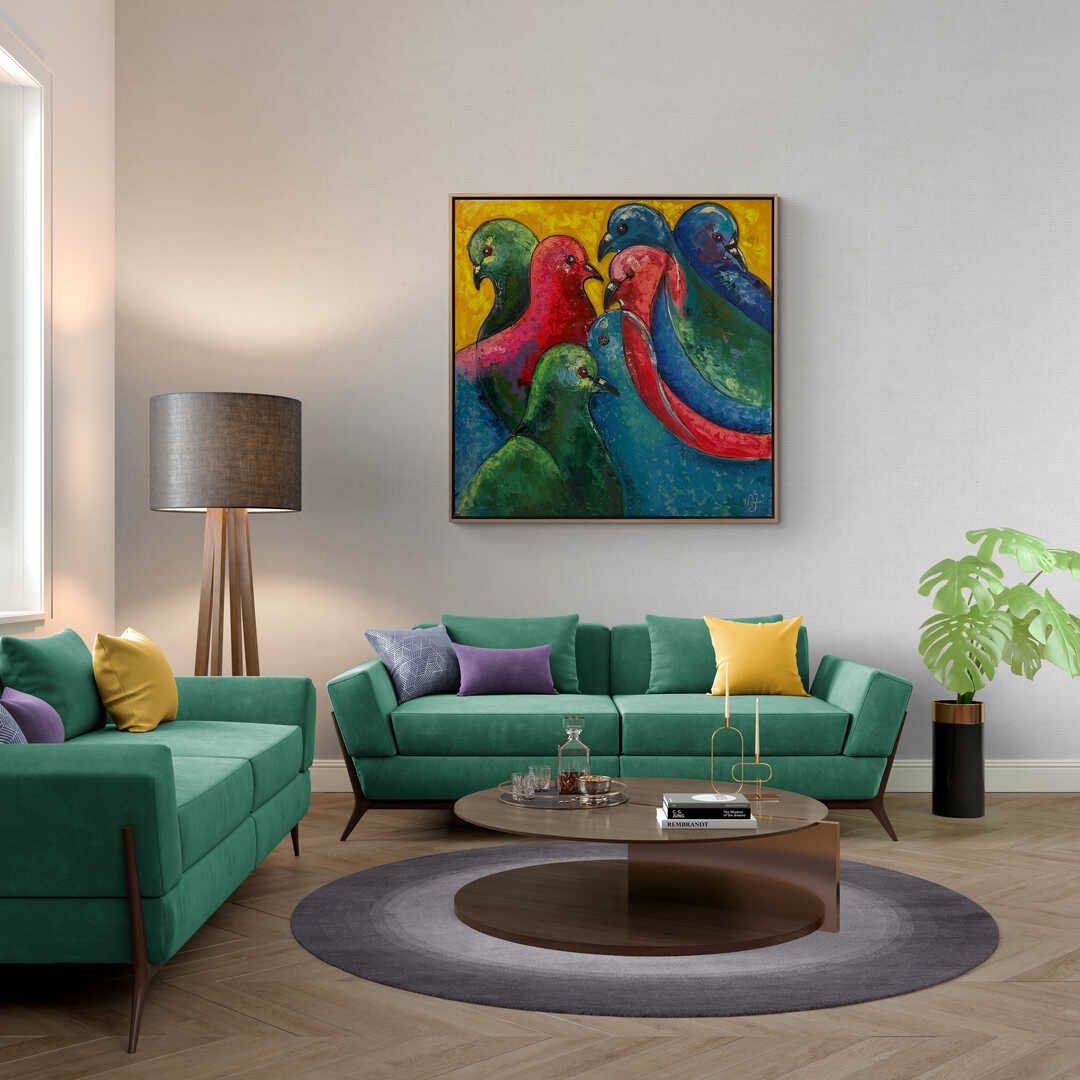 Yankılanan Renkler Yağlı Boya Tablosu