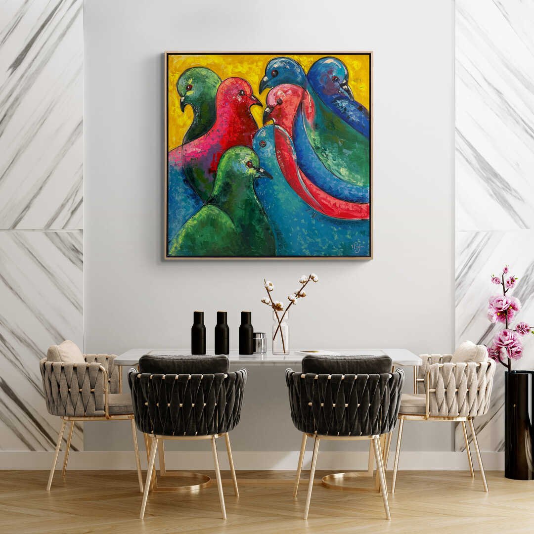 Yankılanan Renkler Yağlı Boya Tablosu