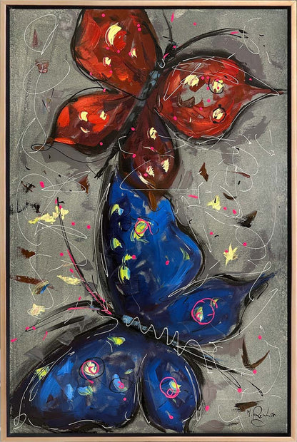 Kelebek Yankıları Yağlı Boya Tablosu