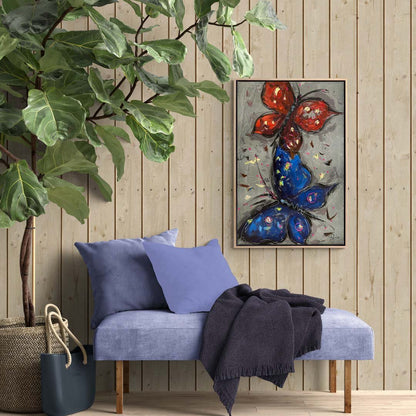 Kelebek Yankıları Yağlı Boya Tablosu