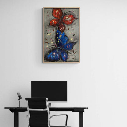 Kelebek Yankıları Yağlı Boya Tablosu