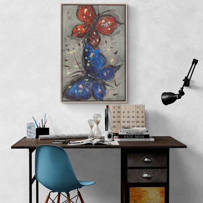 Kelebek Yankıları Yağlı Boya Tablosu