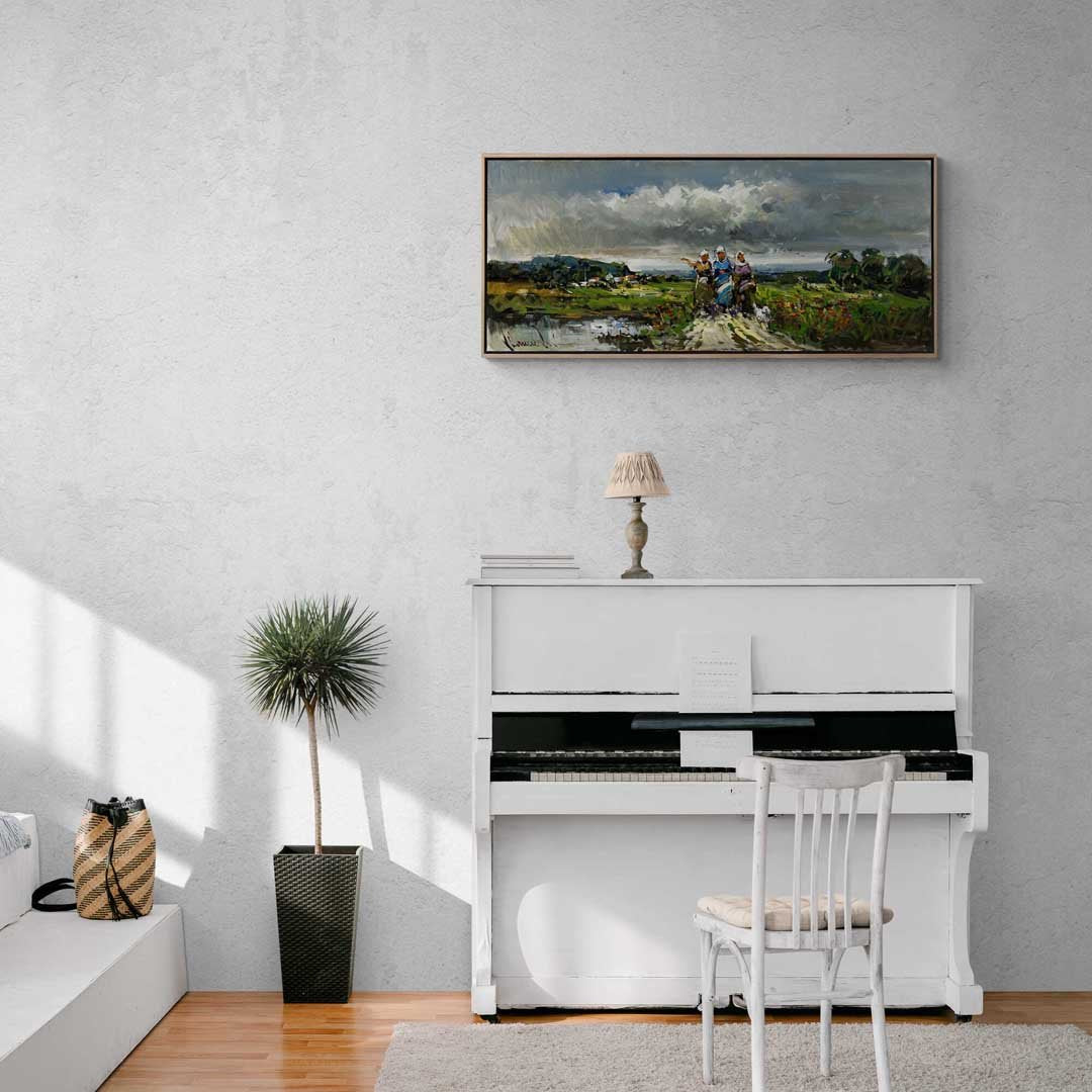 Köy Kadınları Yağlı Boya Tablosu