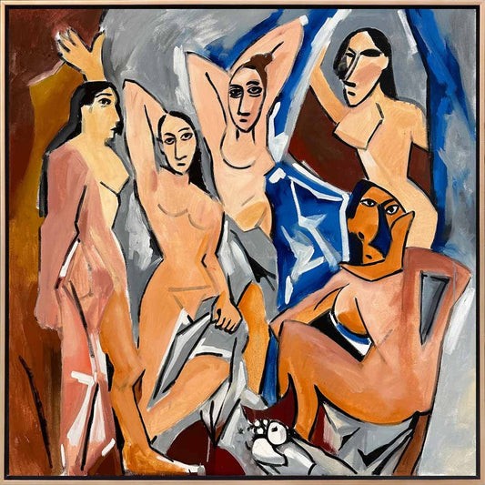 Avignonlu Kızlar - Pablo Picasso Yağlı Boya Tablosu