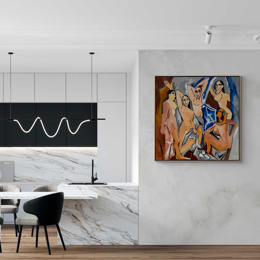 Avignonlu Kızlar - Pablo Picasso Yağlı Boya Tablosu