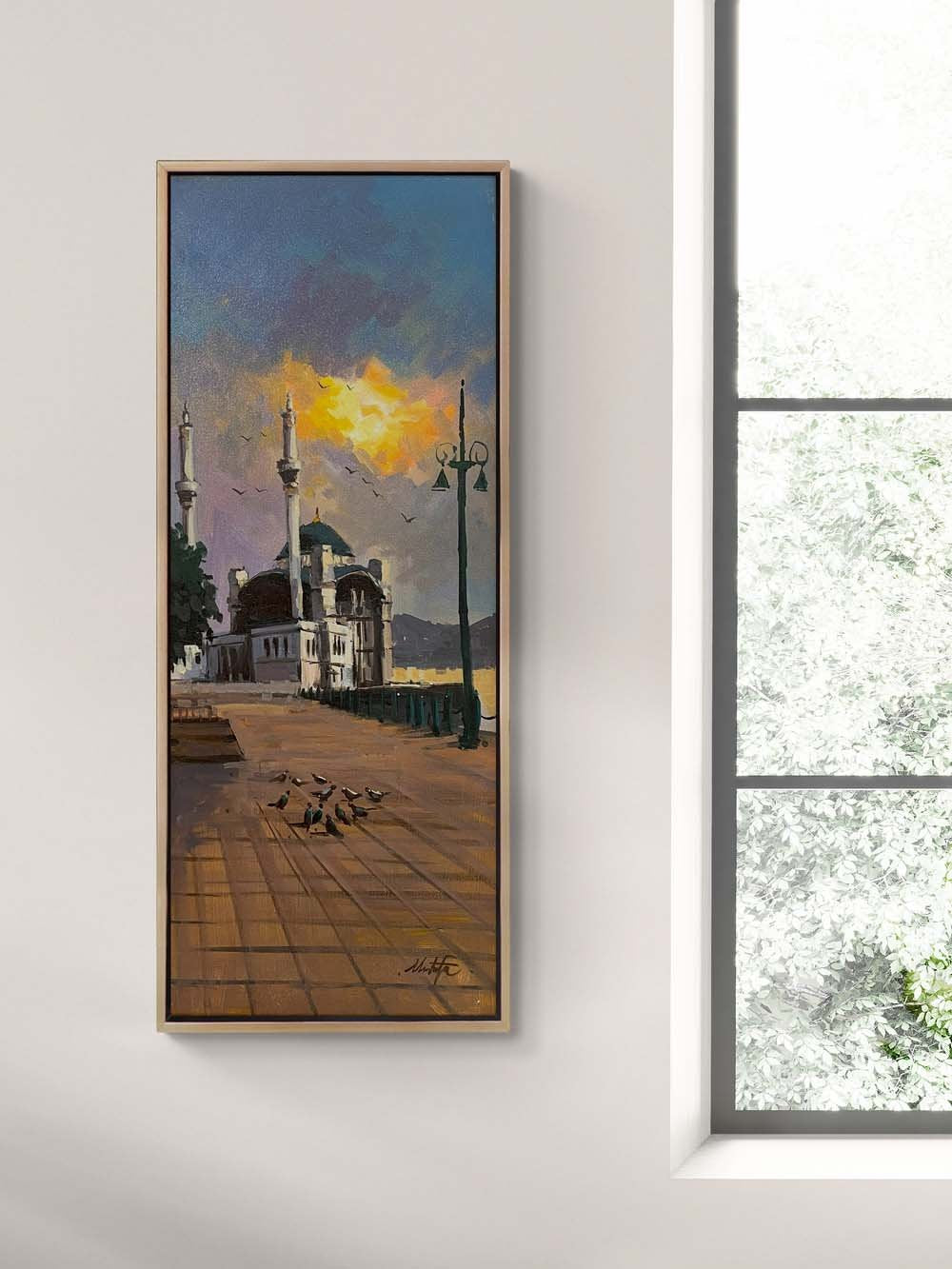 Tarihin Gölgesinde Boğaz Yağlı Boya Tablosu