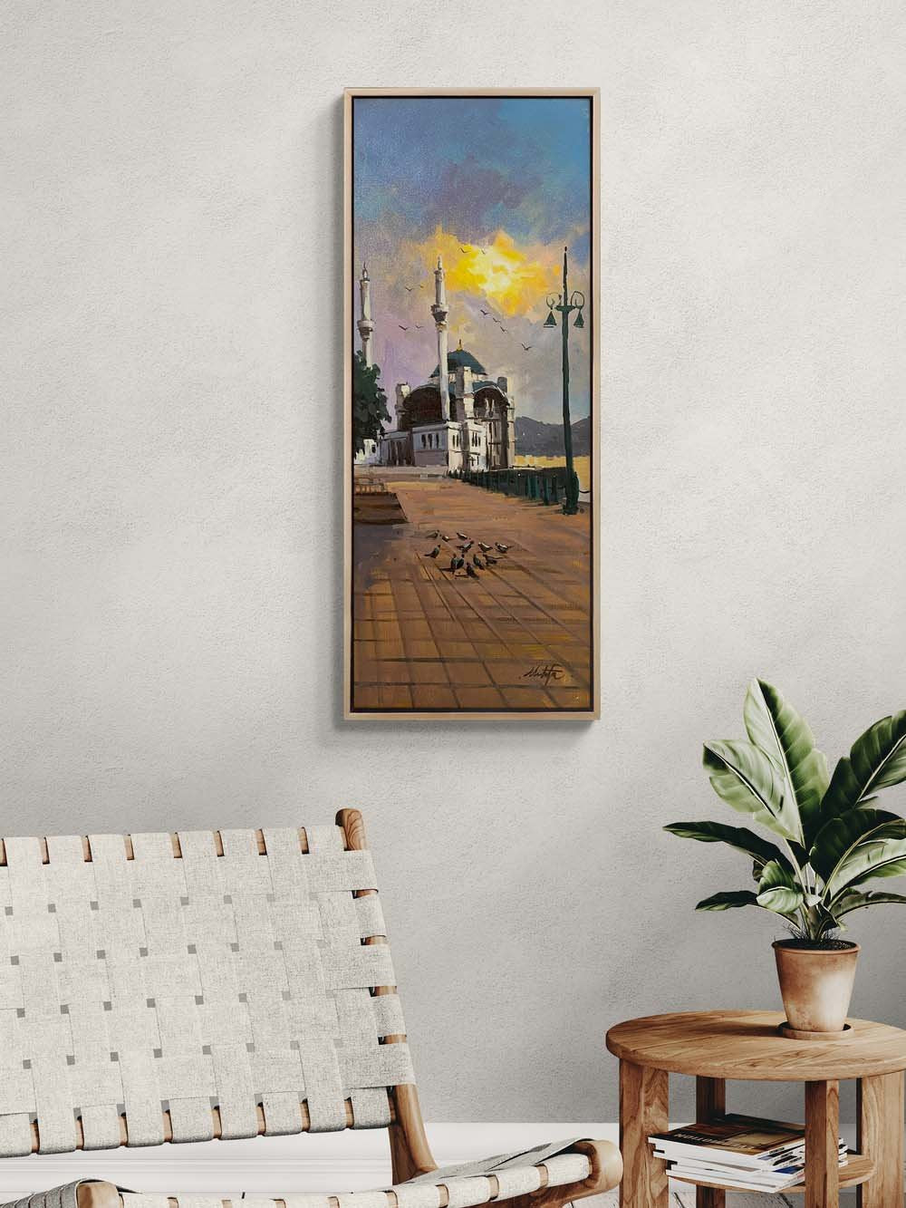 Tarihin Gölgesinde Boğaz Yağlı Boya Tablosu