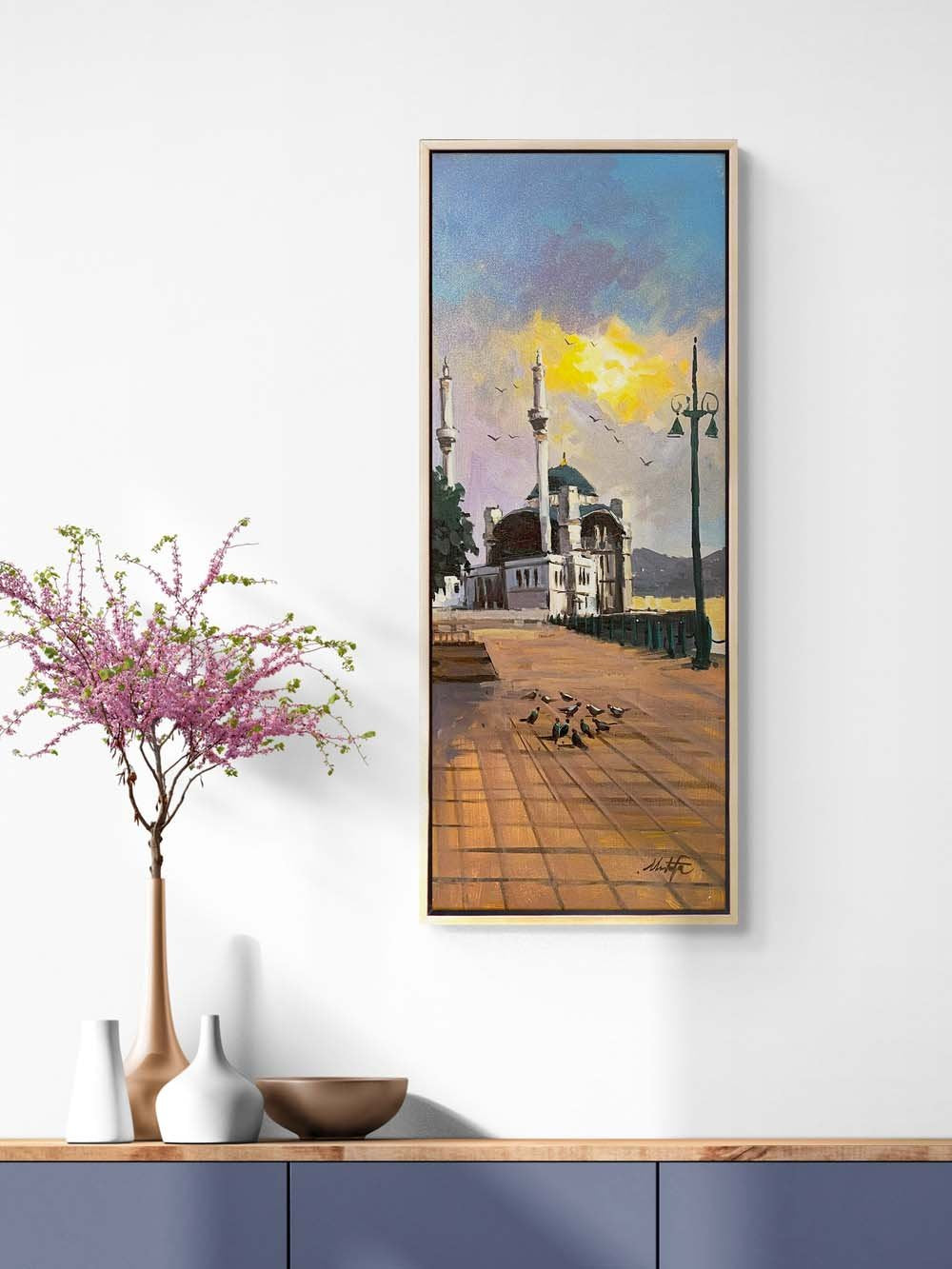 Tarihin Gölgesinde Boğaz Yağlı Boya Tablosu