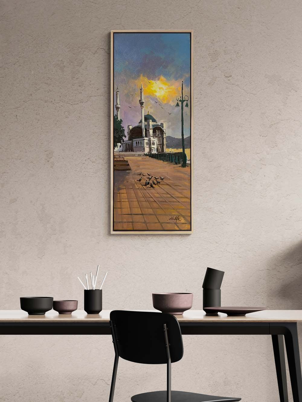 Tarihin Gölgesinde Boğaz Yağlı Boya Tablosu