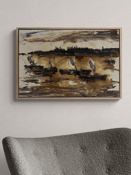 İstanbul’un Sessizliği Yağlı Boya Tablosu