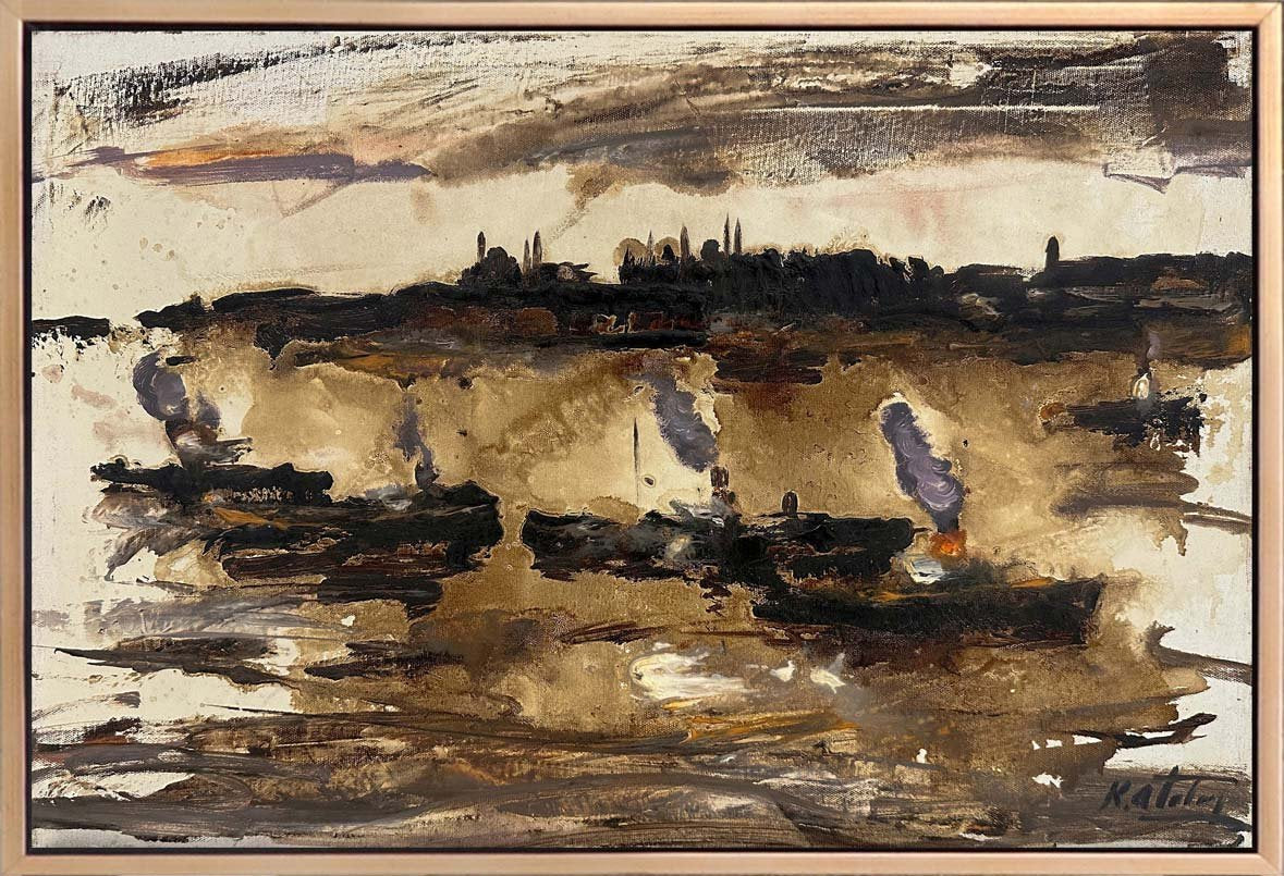 İstanbul’un Sessizliği Yağlı Boya Tablosu