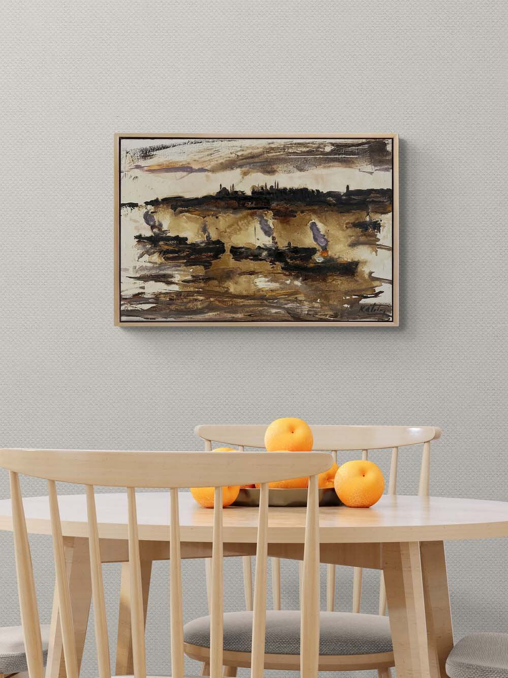 İstanbul’un Sessizliği Yağlı Boya Tablosu