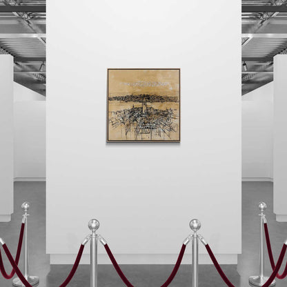 Uzakta Bir Bakış; Galata Yağlı Boya Tablosu