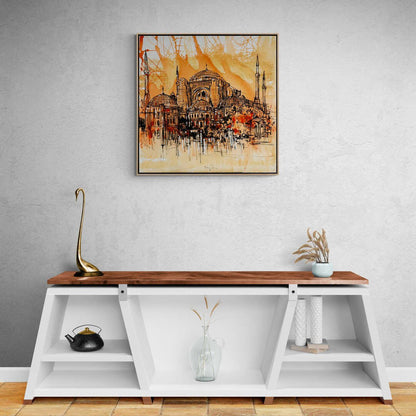 Ayasofya'nın Işığında Yağlı Boya Tablosu