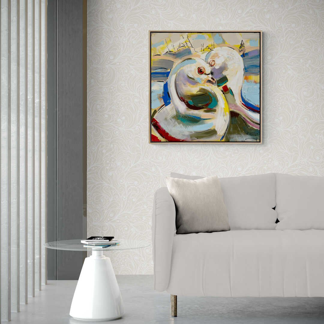 Aşkın Kanatları Yağlı Boya Tablosu