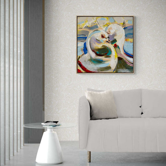 Aşkın Kanatları Yağlı Boya Tablosu