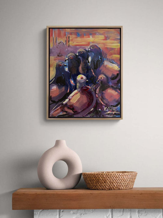 Gökyüzünün Elçileri Yağlı Boya Tablosu