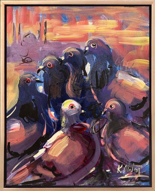 Gökyüzünün Elçileri Yağlı Boya Tablosu