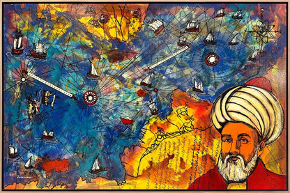 Keşfin İzinde, Piri Reis Haritası Yağlı Boya Tablosu