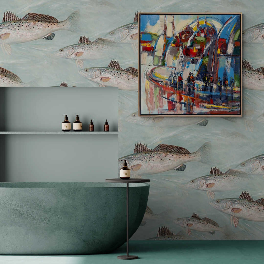 Soyut İstanbul Manzaraları Yağlı Boya Tablosu