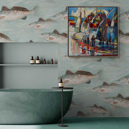 Soyut İstanbul Manzaraları Yağlı Boya Tablosu