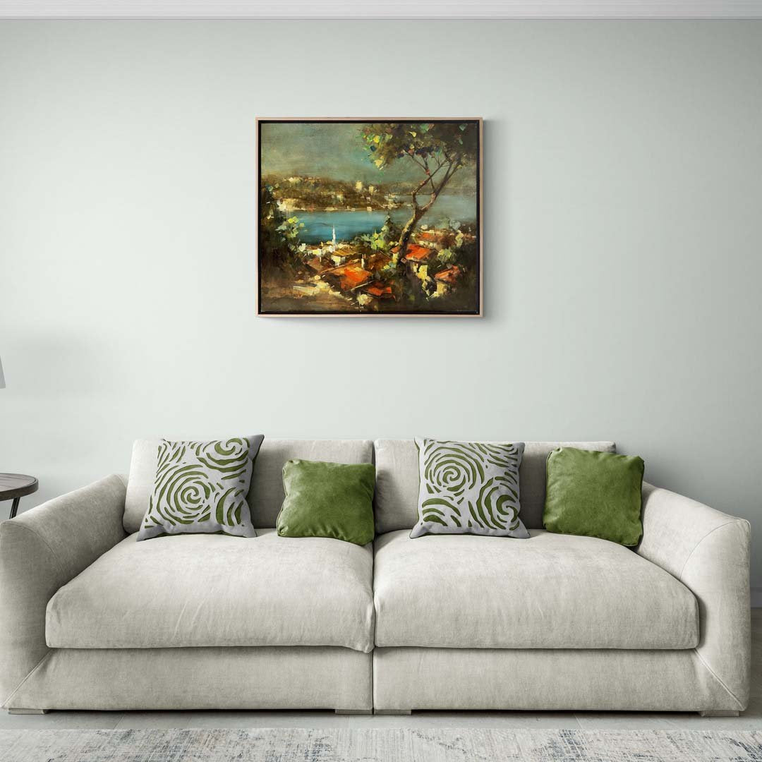 İstanbul Boğazı'nda Mazi Yağlı Boya Tablosu