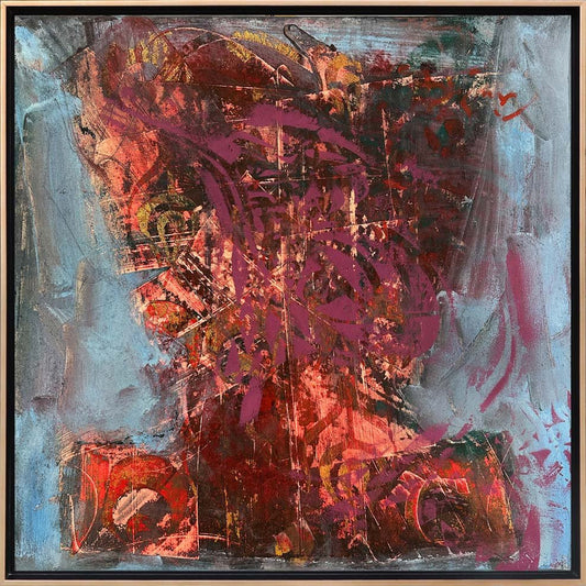 Soyut Ahenk Yağlı Boya Tablosu